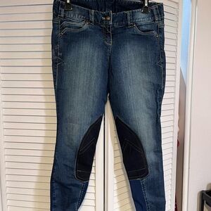 Ariat NWOT denim riding breeches, size 26R.